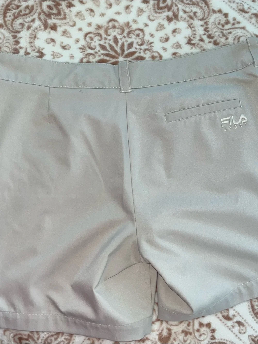 Fila Women's Beige Golf Bermuda Shorts